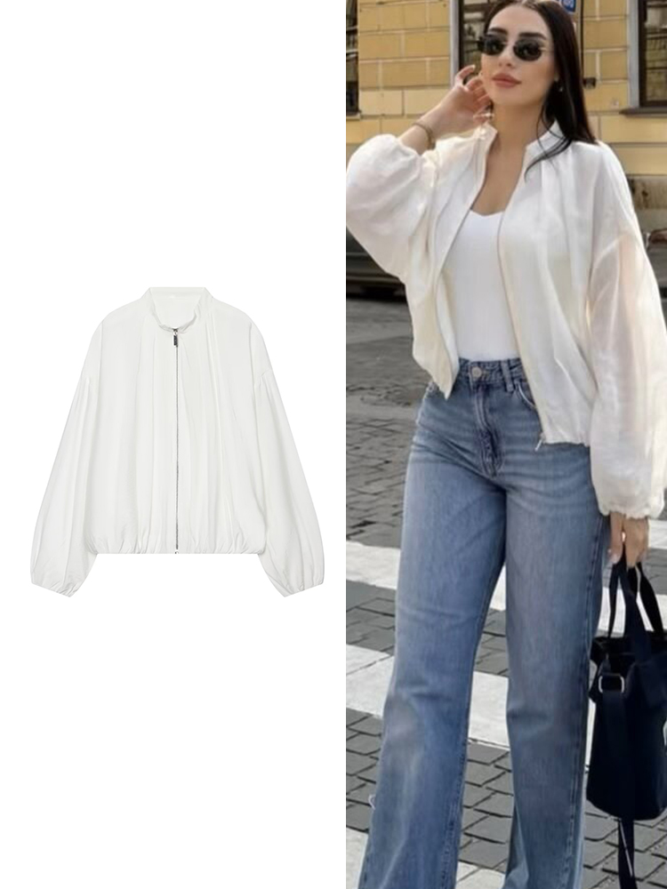 Women'S Fashion Bomber Jacket - TFMLN Nuova Giacca Bomber Chic da
