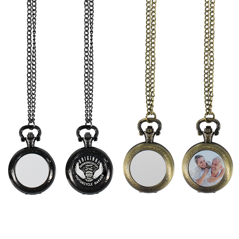 Women Fashion Hub - Collana con Ciondolo Orologio da Tasca