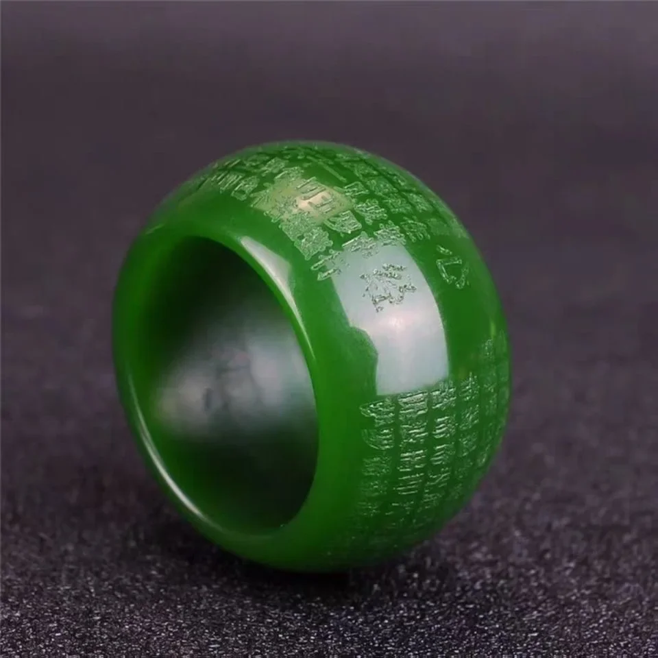 Trend Women Fashion - Anello in giada verde naturale da