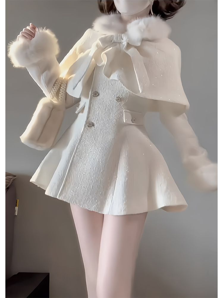 Ruched Dress Mini - Abito Mini Elegante Stile Principessa Francese,