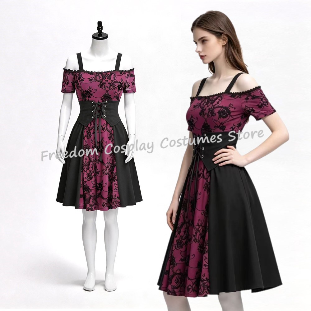 Women Fashion Reddit - Abito Corto da Donna Gotico Medievale