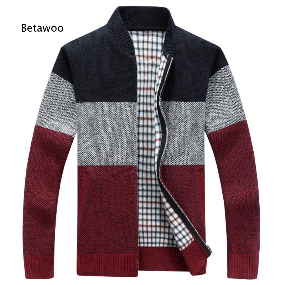 Longline Cardigan Knit - Cardigan da uomo casual in maglia