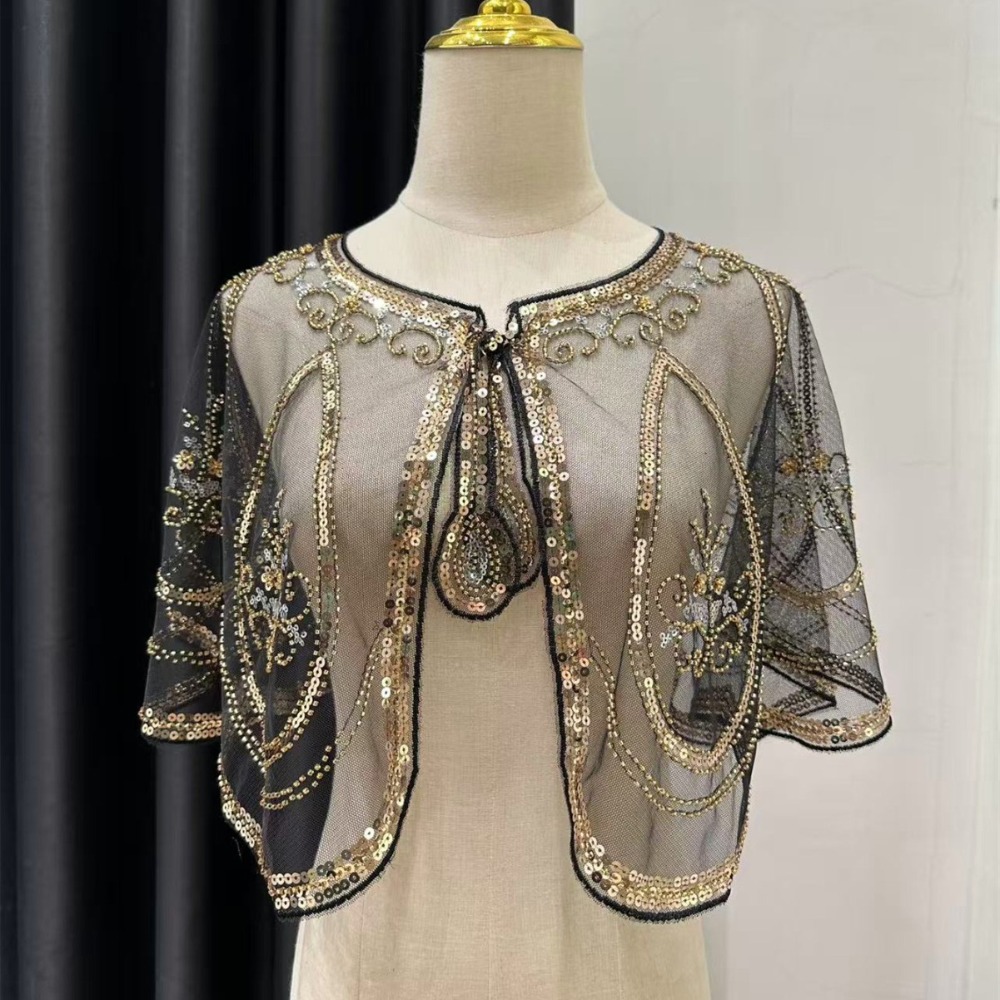 Women'S Fashion In The 1920S - Elegante Sciarpa con Paillettes e Ricami