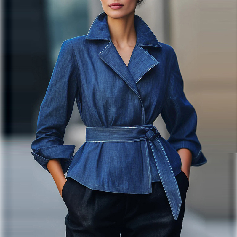 Women Fashion Jackets - Giacca di Jeans Moda Autunno Primavera