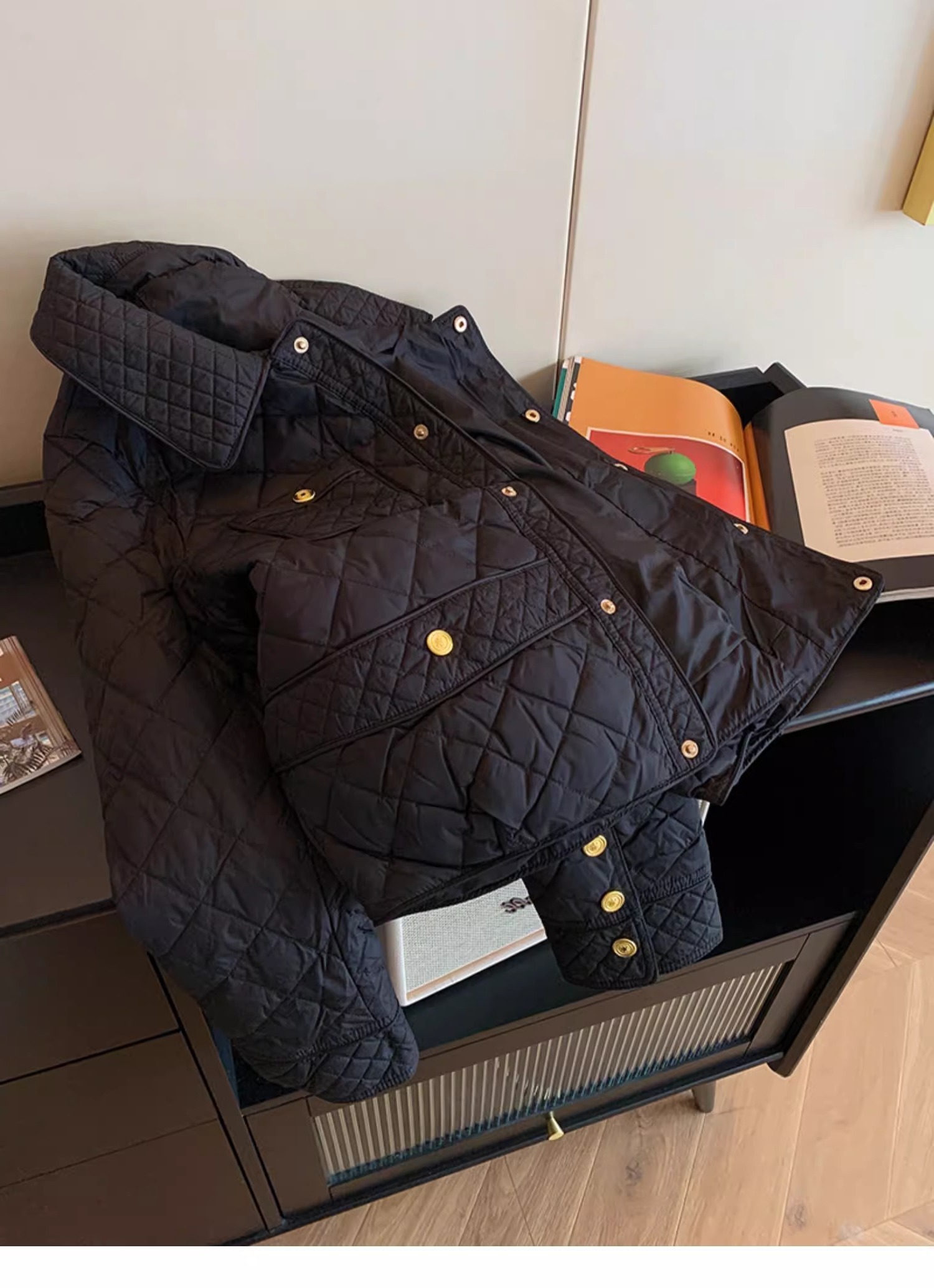 Giacca trapuntata da donna ner - Women'S Fashion Quilted Jacket recensione e prezzo