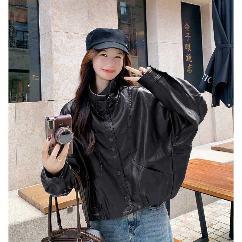 Giacche in Pelle Vintage per D - Women'S Fashion Bomber Jacket recensione e prezzo
