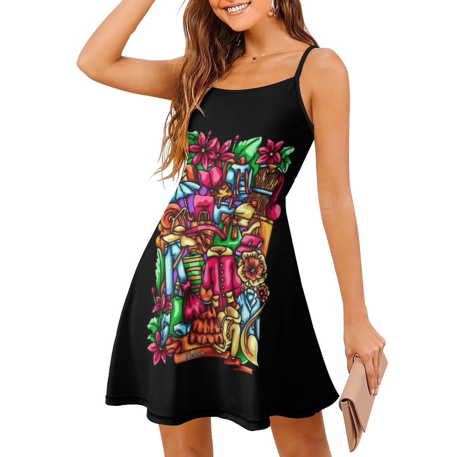 Illustrazioni di Doodles alla  - Women Fashion Gown recensione e prezzo