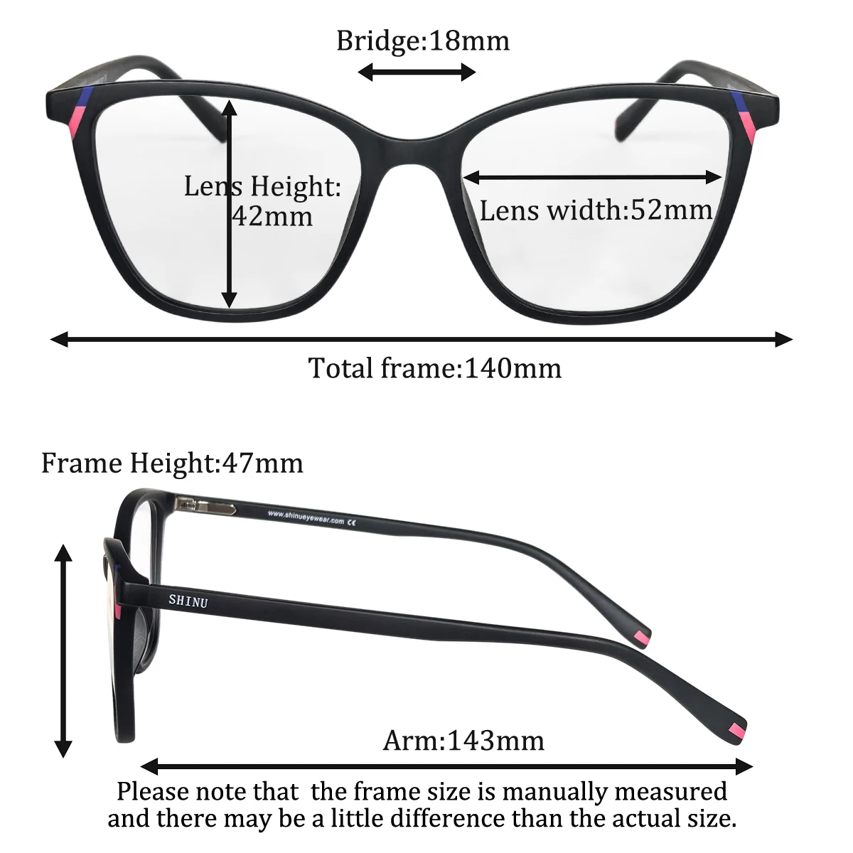 SHINU Occhiali da Vista Person - Women'S Fashion Glasses With Clear Lenses recensione e prezzo