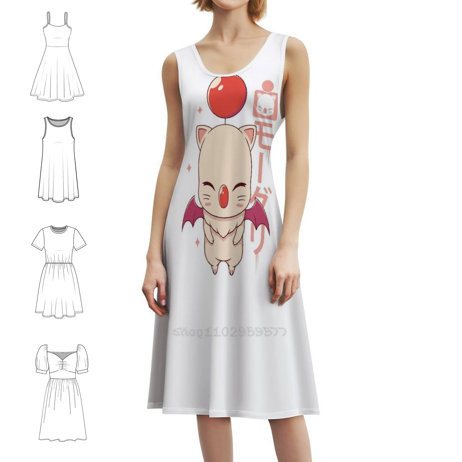 Moogle Kupo! Abito Boho Chic A - Women Fashion Gown recensione e prezzo