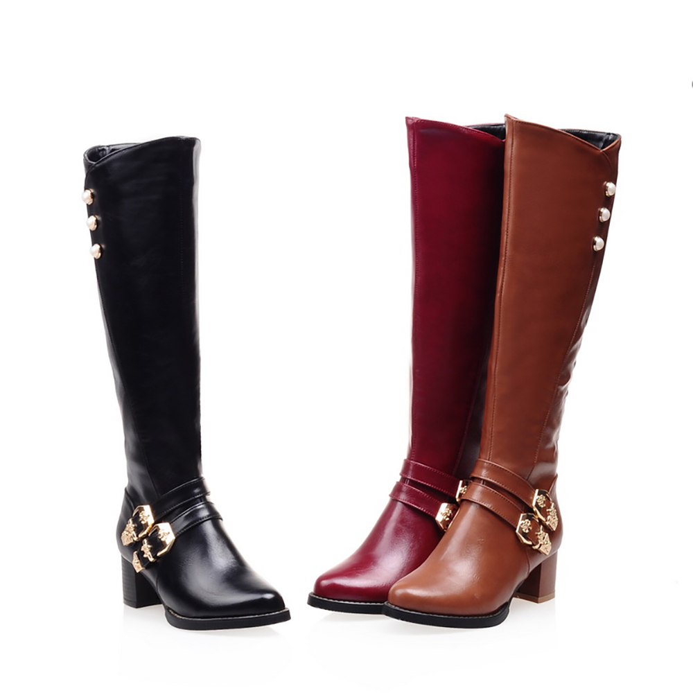 Stivali da moto alti al ginocc - Women'S Fashion Knee High Boots recensione e prezzo