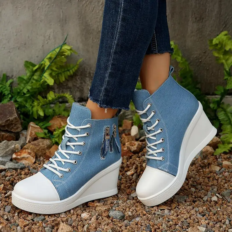 Moda Denim Blu Scarpe di tela  - Women'S Fashion Spring 2025 recensione e prezzo