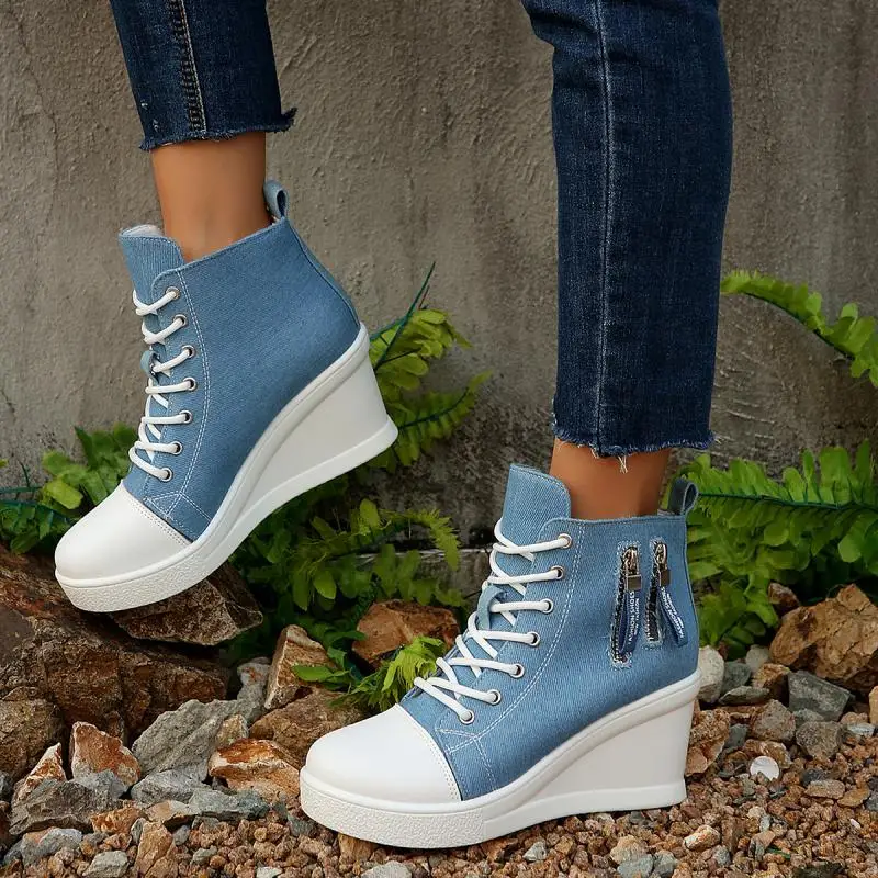Moda Denim Blu Scarpe di tela  - Women'S Fashion Spring 2025 recensione e prezzo