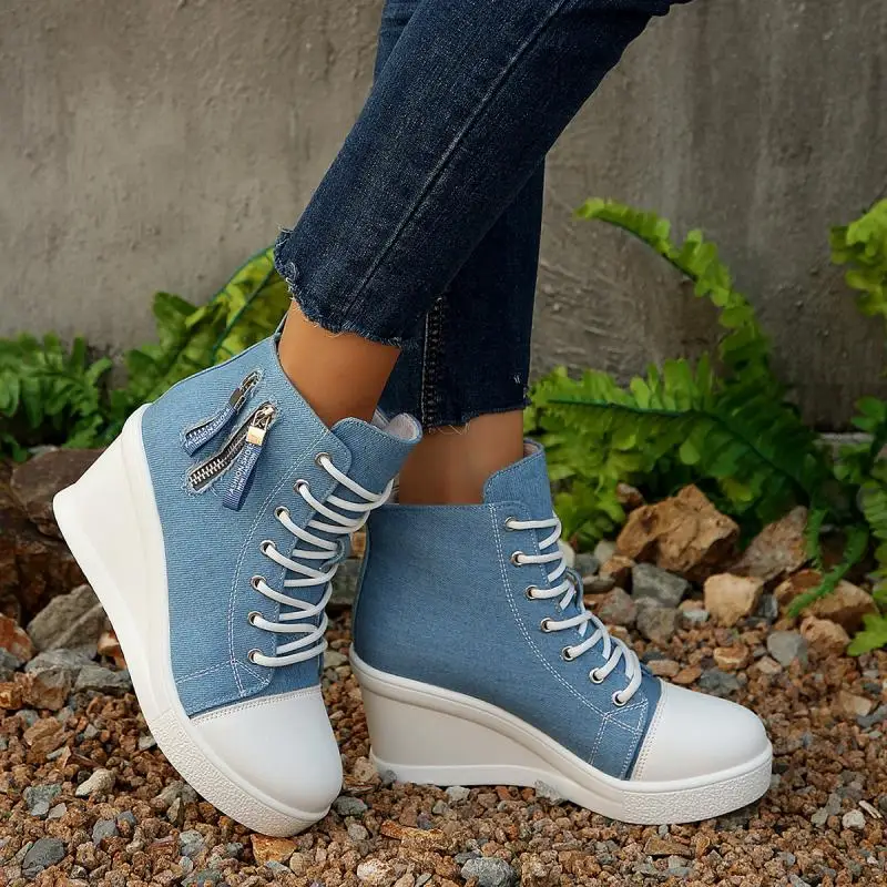 Moda Denim Blu Scarpe di tela  - Women'S Fashion Spring 2025 recensione e prezzo