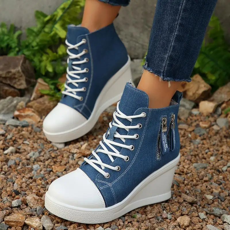 Moda Denim Blu Scarpe di tela  - Women'S Fashion Spring 2025 recensione e prezzo